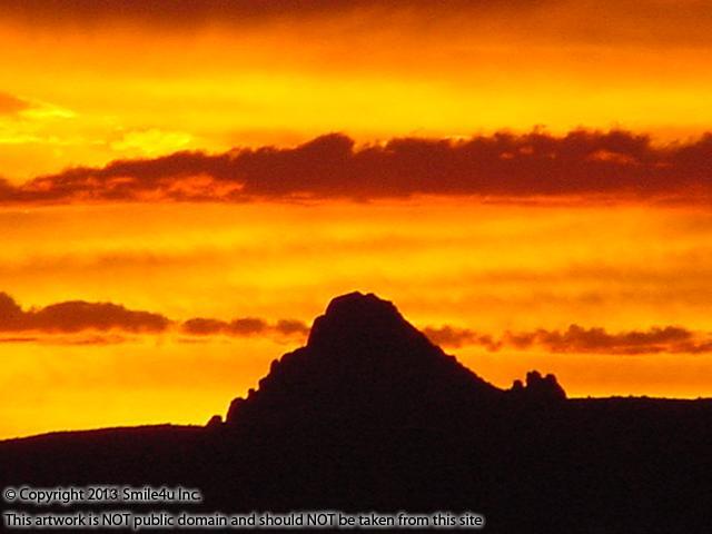 Beautiful sunset from the Sunshine Valley Ranchettes of the Florida Mountains to the west.  The subdivision sits southeast of Deming New Mexico in Luna County.