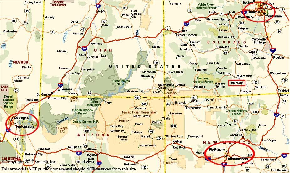 1.03 Acre Alamosa Colorado Rocky Mtns  Smile4uinc.com
