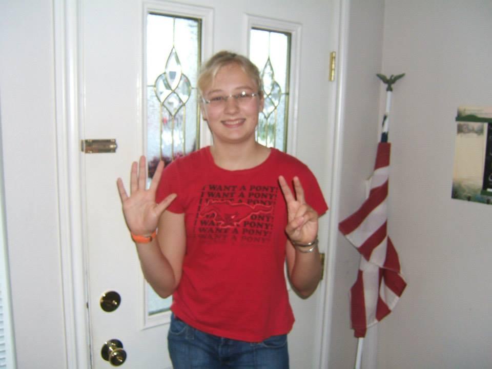 Me on the first day of 7th grade